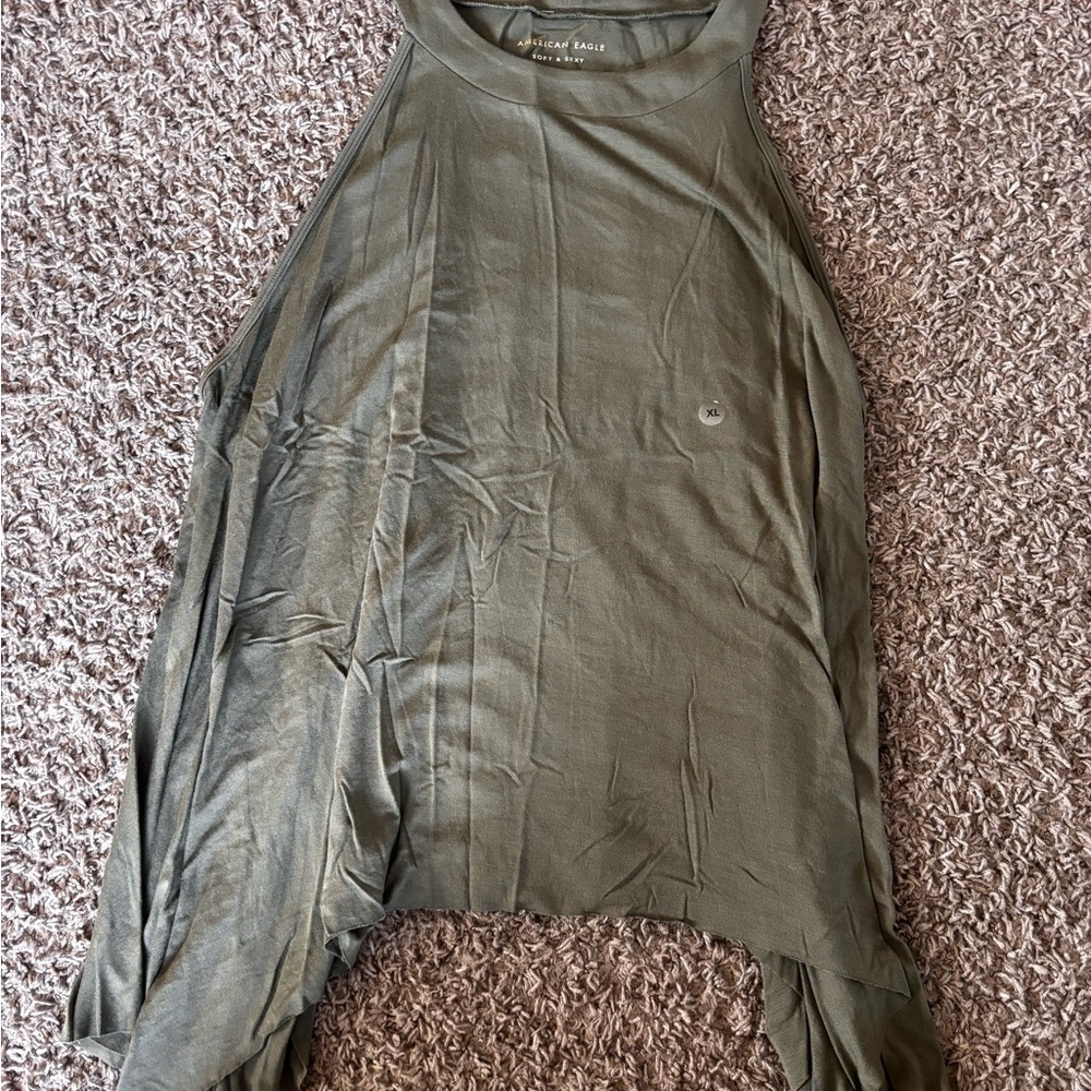 Olive Green AE top